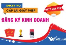 Dịch vụ cấp lại giấy phép đăng ký kinh doanh