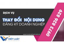Dịch vụ Thay đổi nội dung đăng ký kinh doanh Dịch vụ thay đổi nội dung đăng ký kinh doanh