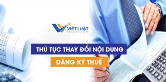 Dịch vụ Thay đổi nội dung đăng ký thuế