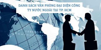 danh sách văn phòng đại diện công ty nước ngoài tại TP. HCM