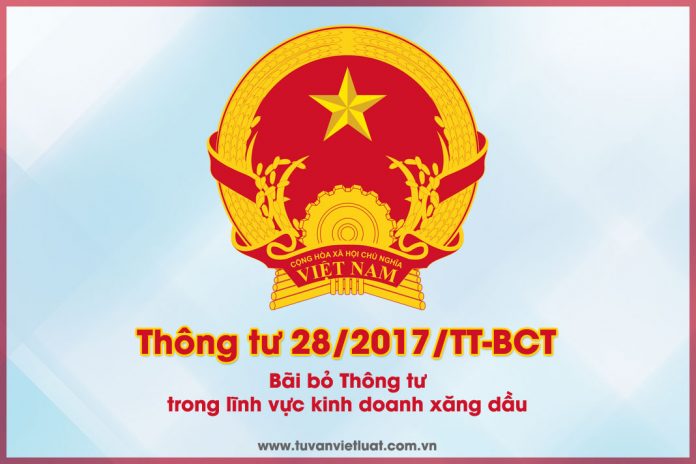 Thông tư 28/2017/TT-BCT