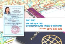 Thủ tục xin đổi thẻ tạm trú cho người nước ngoài ở Việt Nam