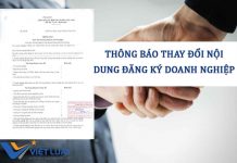 Thông báo thay đổi nội dung đăng ký doanh nghiệp Thông báo thay đổi nội dung đăng ký doanh nghiệp