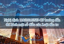 Nghị định 118/2015/NĐ-CP hướng dẫn thi hành một số điều của Luật đầu tư Nghị định 118/2015/NĐ-CP hướng dẫn thi hành một số điều của Luật đầu tư