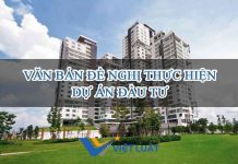 Văn bản đề nghị thực hiện dự án đầu tư