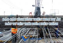 Báo cáo tình hình triển khai dự án đầu tư đến thời điểm điều chỉnh Báo cáo tình hình triển khai dự án đầu tư đến thời điểm điều chỉnh