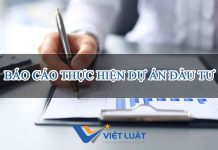 Báo cáo thực hiện dự án đầu tư Báo cáo thực hiện dự án đầu tư