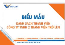 Mẫu danh sách thành viên công ty TNHH 2 thành viên trở lên Mẫu danh sách thành viên công ty TNHH 2 thành viên trở lên