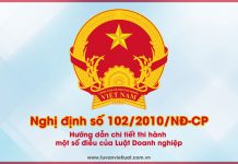Nghị định số 102/2010/NĐ-CP Nghị định số 102/2010/NĐ-CP