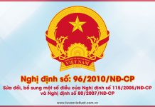 Nghị định số 96/2010/NĐ-CP Nghị định số 96/2010/NĐ-CP