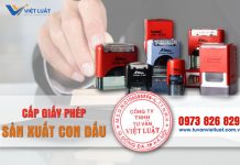 Giấy phép sản xuất con dấu Giấy phép sản xuất con dấu