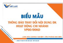 Mẫu công văn thông báo thay đổi nội dung đăng ký hoạt động chi nhánh/VPĐD/địa điểm KD Mẫu công văn thông báo thay đổi nội dung đăng ký hoạt động chi nhánh, vpđd, địa điểm kd